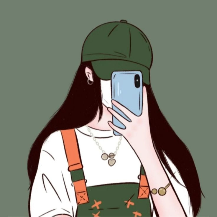 avatar nữ che mặt 23
