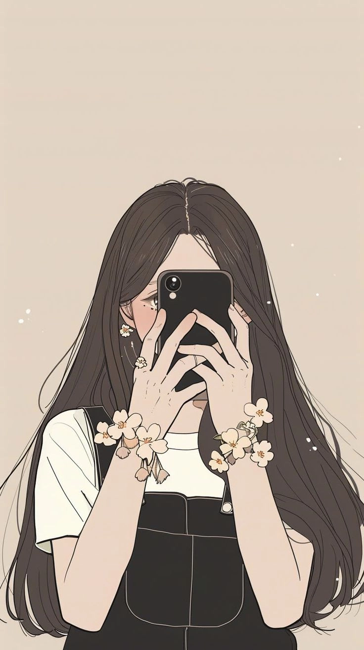 avatar nữ che mặt 5