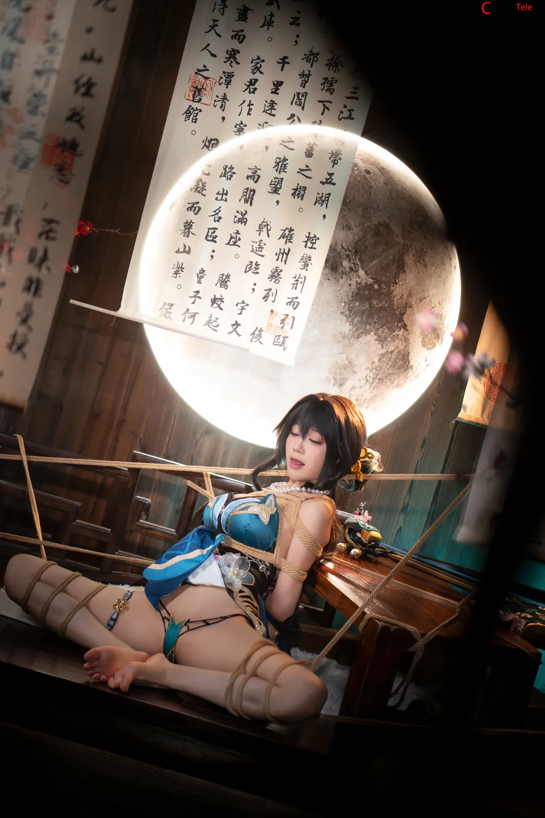 Aqua cosplay Ruan Mei 38